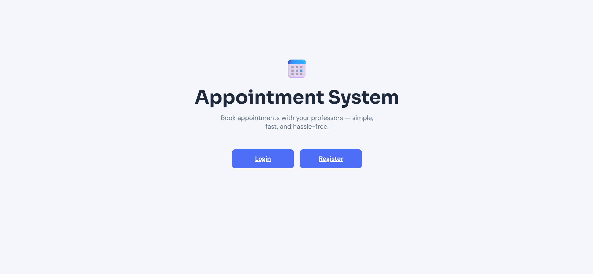 Appointment System screenshot